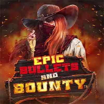 El logo de la Epic Bullets and Bounty Maquina Tragamonedas