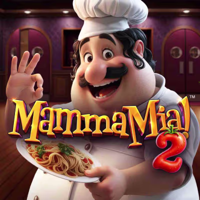 El logo de la Mamma Mia 2 Maquina Tragamonedas