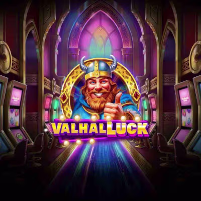 El logo de la ValhalLuck Maquina Tragamonedas