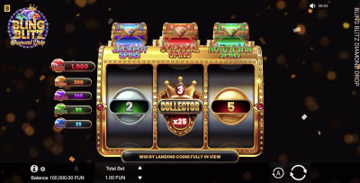 El logo de la Bling Blitz Diamond Drop Maquina Tragamonedas El logo de la Bling Blitz Diamond Drop Maquina Tragamonedas