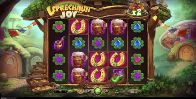 El logo de la Leprechaun Joy Maquina Tragamonedas