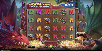 El logo de la Dragons Playground Maquina Tragamonedas