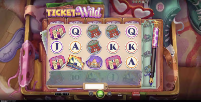 El logo de la Ticket to Wild Maquina Tragamonedas