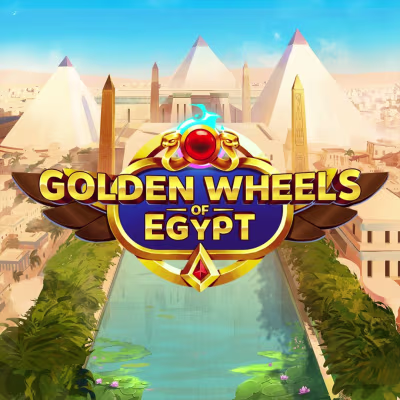 El logo de la Golden Wheels of Egypt Maquina Tragamonedas