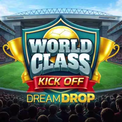 El logo de la World Class Kick Off Dream Drop Maquina Tragamonedas