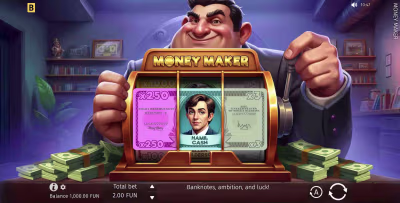 El logo de la Money Maker Maquina Tragamonedas