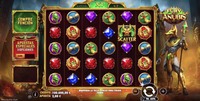 El logo de la Fury of Anubis Maquina Tragamonedas