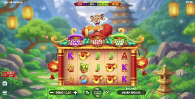 El logo de la Tiger of Fortune Maquina Tragamonedas