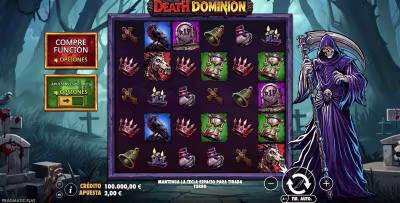 El logo de la Death Dominion Maquina Tragamonedas