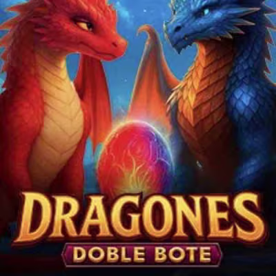 El logo de la Dragones Doble Bote Maquina Tragamonedas