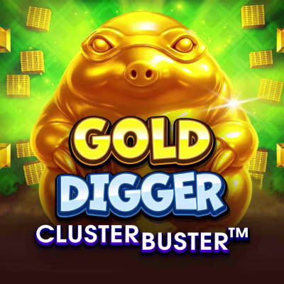 El logo de la Gold Digger Clusterbuster Maquina Tragamonedas