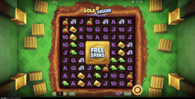 El logo de la Gold Digger Clusterbuster Maquina Tragamonedas