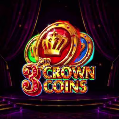 El logo de la 3 Crown coins Maquina Tragamonedas