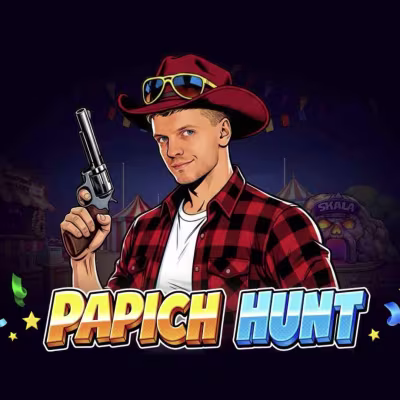 El logo de la Papich Hunt Maquina Tragamonedas