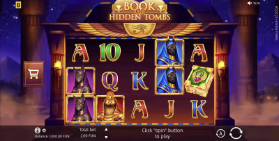 El logo de la Book of Hidden Tombs Maquina Tragamonedas