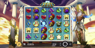 El logo de la Epic Ze Zeus Maquina Tragamonedas