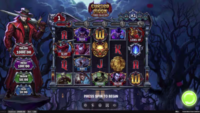 El logo de la Cursed Moon Power Collection Maquina Tragamonedas