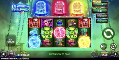 El logo de la Frankenstein Triple Volt Maquina Tragamonedas