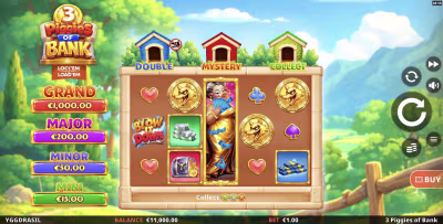 El logo de la 3 Piggies of Bank Maquina Tragamonedas