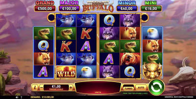 El logo de la Immortal Ways Buffalo Maquina Tragamonedas