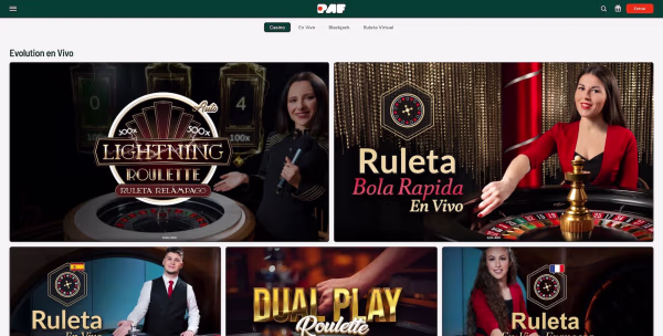 El sitio de el casino online Paf