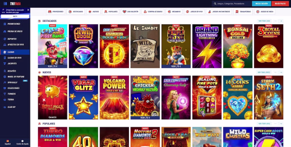 La secion tragaperras de Tiki Taka