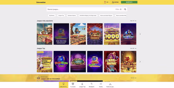 El sitio de el casino online Interwetten