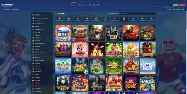 La secion tragaperras de MarathonBet