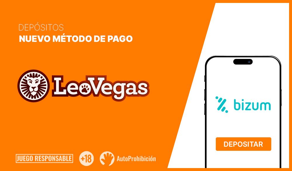 LeoVegas suma Bizum a su plataforma para pagos más rápidos