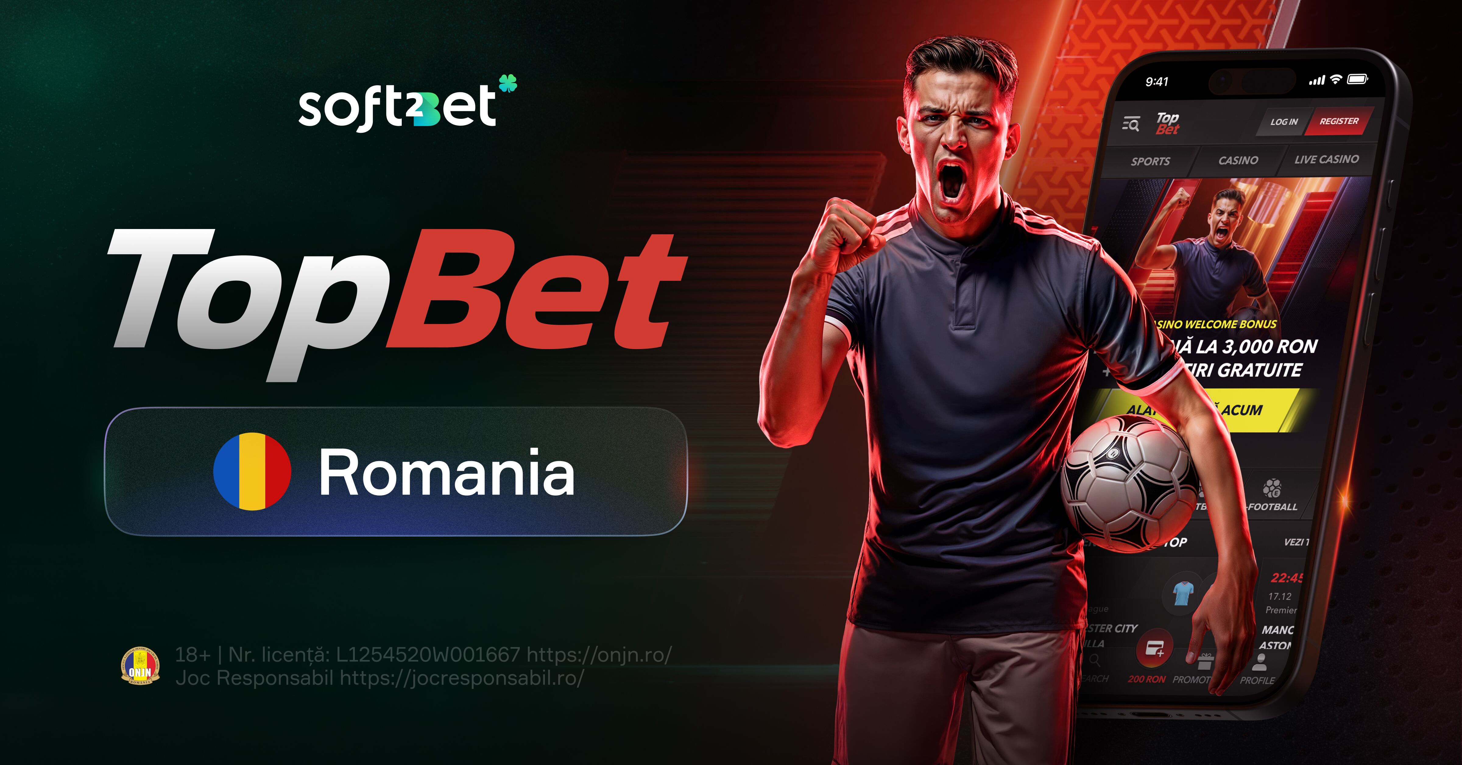 Soft2Bet impulsa su presencia europea con TopBet.ro