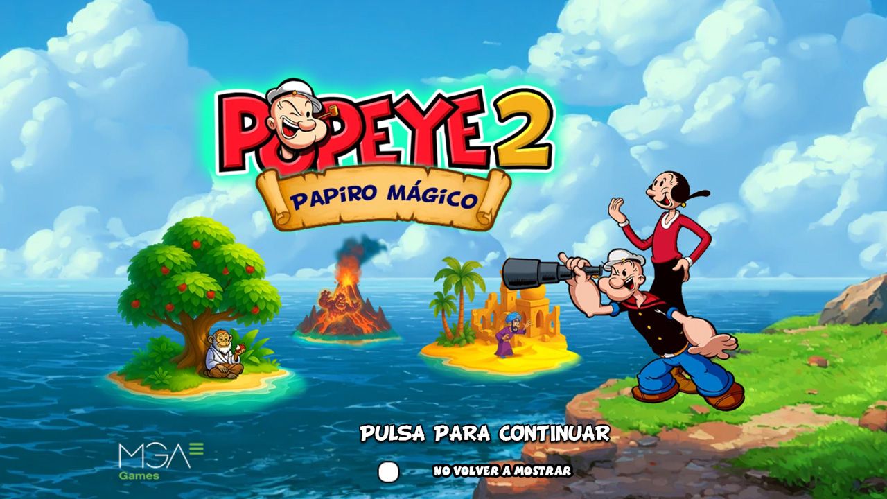 Popeye 2 Papiro Mágico: nueva tragaperras de MGA Games