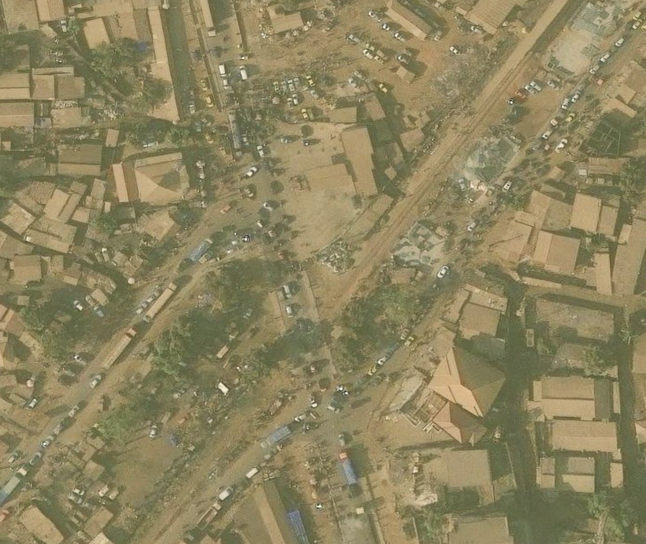 Vue de satellite sur cette route