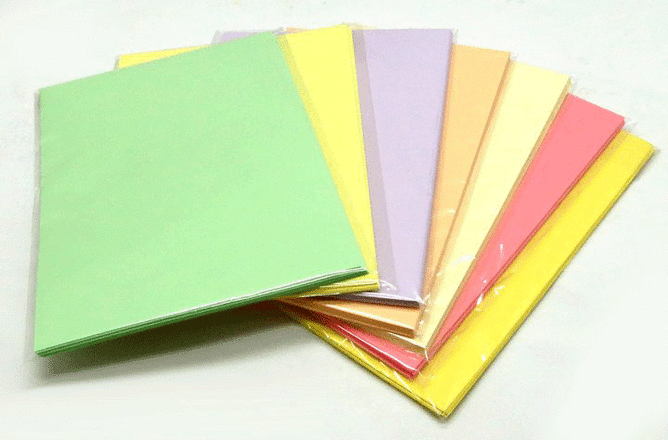 נייר צילום  80 צבעוני  גרם A4 חבילות של 50 דף