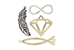 תליוני מתכת מעוצבים ,גודל 30-48 מ``מ