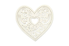 סט 18 יחידות לב פילגרן , גודל 7.5 ס``מ