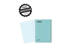 מחברת ספירלה PP עם נייר צבעוני תכלת - Touch