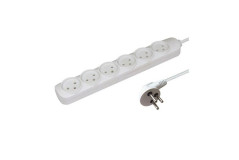 רב שקע 6 + 1 מטר כבל