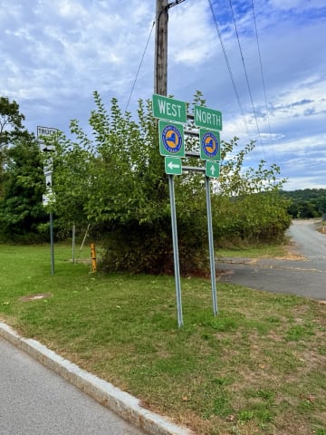 The Empire State Trail fork at Albany