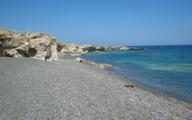 Stone house facing the sea