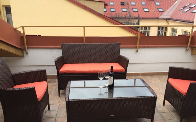 2-Zimmer-Wohnung im Stadtzentrum mit Terrasse