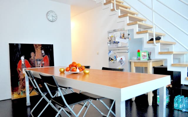 Chambre avec jardin dans un studio moderne dans le quartier branché de 