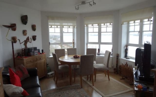 Cosy flat overlooking the Thames River; access to Docklands