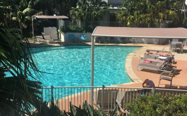 Large room in beachside resort