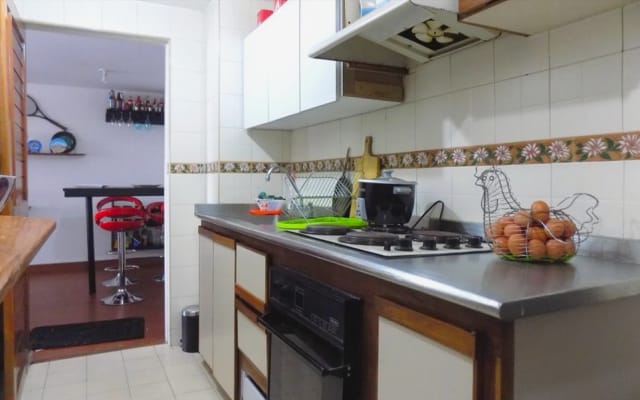 Quarto duplo e casa de banho privada em Chapinero Alto