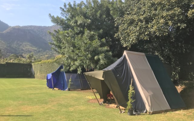 Glamping dans les collines vertes