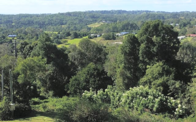 Sunshine Coast Hinterland with ocean glimpses