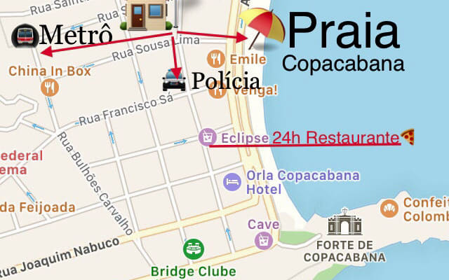 Perfektes Privatzimmer (mit Kühlschrank), 1min Copacabana Strand/5...