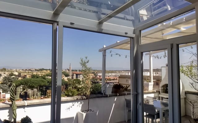 Terraço sobre Roma, quarto com super pequeno-almoço