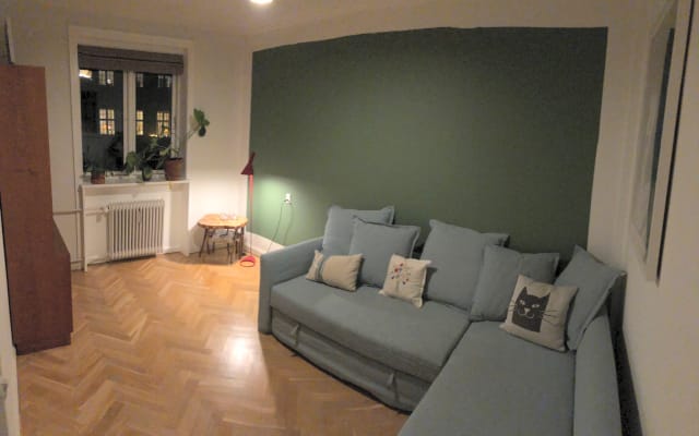 Apartamento espaçoso. Zona calma perto de Copenhaga e da praia