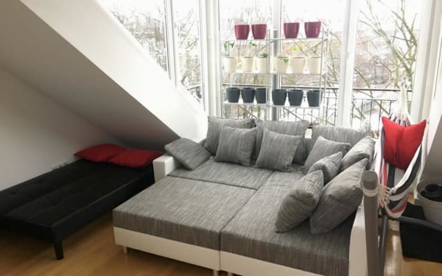 Belo apartamento no telhado perto de Reeperbahn